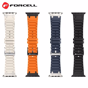 FORCELL F-DESIGN FA06 silikoninis dirželis APPLE laikrodžiui 42 / 44 / 45 / 49 mm baltas