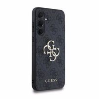 Guess 4G Big Metal Logo dėklas telefonui Samsung Galaxy A35 - juodas