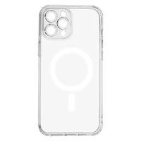 Anti Shock 1,5 mm Magnetinis dėklas iPhone 12 Pro Max 6,7" skaidrus kameros apsauga