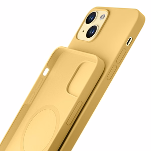 3mk Hardy Silicone MagDėklas iPhone 15 Plus - geltona