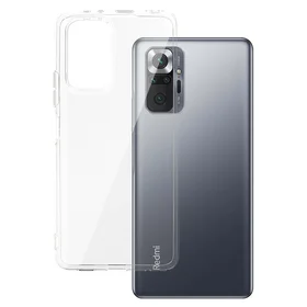 Galinis dėklas 2 mm, idealiai tinka XIAOMI REDMI NOTE 10 PRO/NOTE 10 PRO MAX, permatomas