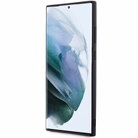 Karl Lagerfeld 3D Guminis Blizgus Logotipas dėklas telefonui Samsung Galaxy S23 Ultra - juodas