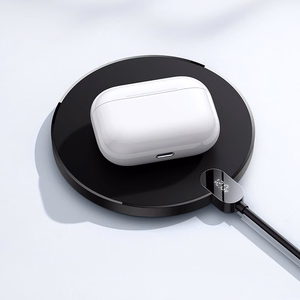 Baseus CCED000001 mobiliojo įrenginio kroviklis Ausinės, Išmanusis telefonas Juoda USB Belaidis įkrovimas Vidaus