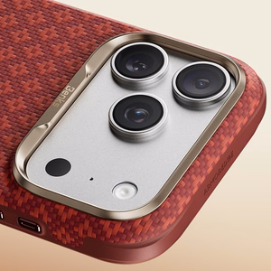 Benks ArmorGrid Edge X9 Air Navigator kevlaro dėklas (C.K.FL.AP.RD.X069) iPhone 18 Pro/17 Pro, raudonas (Sawy Red)