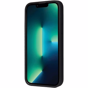 Audi sintetinės odos dėklas MagSafe iPhone 13 Pro Max - juodas