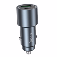 Automobilinis įkroviklis Hoco USB A + USB C PD QC3.0 48W Z60 juodas