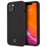 Mercedes Silikoninė Linija Dėklas iPhone 13 mini - Juodas