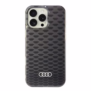 Audi IML Siuvinėjimo raštas Magnetinis iPhone 16 Pro Max 6.9" juodas/juodas kietas dėklas AU-IMLMIP16PM-Q5/D3-BK