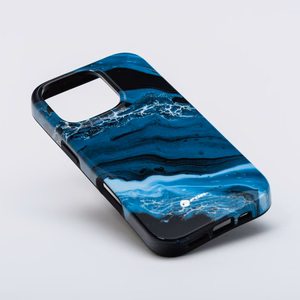 FORCELL F-PROTECT Mirage, militarinio kritimo testuotas dėklas telefonui, MagSafe suderinamas IPHONE 15 PRO tamsiai mėlynas