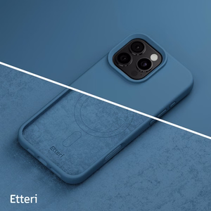 "Etteri" silikoninis dėklas "iPhone 16 Pro 6,3" tamsiai mėlynas