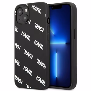 Karl Lagerfeld Allover dėklas telefonui iPhone 13 mini - juodas
