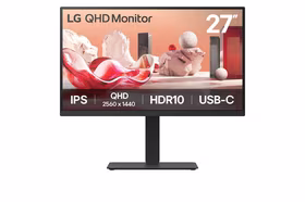 Monitorius LG 27BA75QB-B 27" IPS 2560x1440 100Hz Juodas