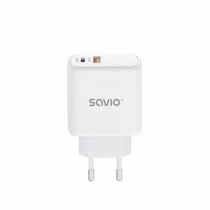 SAVIO LA-06 USB Type A & Type C Quick Charge Power Delivery 3.0 įkroviklis