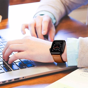 TECH-PROTECT LEATHERFIT APPLE WATCH 4 / 5 / 6 / 7 / 8 / 9 / SE / ULTRA 1 / 2 (42 / 44 / 45 / 49 MM) RUDAS