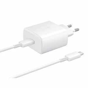 Įkroviklis Samsung EP-TA845 45W + Type-C kabelis baltas