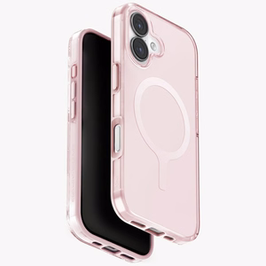 Uniq Clario Magclick įkrovimo dėklas telefonui iPhone 17 – rožinis