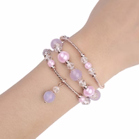 Apyrankė Apple Watch 42/44/45 dizainas 4 auksinė-violetinė