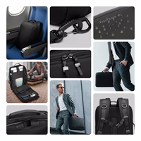 Wozinsky Premium 15,6'' nešiojamojo kompiuterio kuprinė / krepšys su dirželiu - juoda