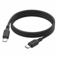 Kabelis USB-C į USB-C Hoco 3A 60W 1 m X90 juodas