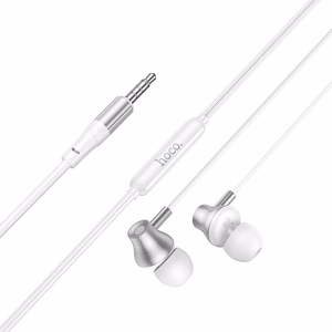 Laidinės ausinės su mikrofonu, Jack 3,5 mm, Hoco M119, sidabrinės