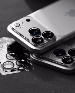 Ringke Camera Full Cover apsauginis grūdintas stiklas kamerai, 2 vnt. komplektas, skirtas iPhone 18 Pro Max, juodas