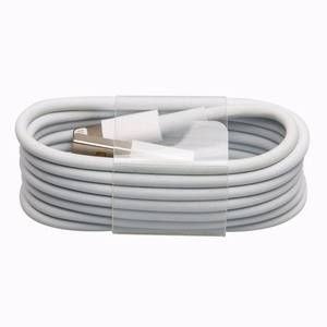 APPLE laidas USB MD818ZM / A IPHONE LIGHTING 8-PIN 1M baltas be dėžutės be krašto