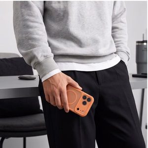 Tech-Protect BasicMag MagSafe dėklas, skirtas iPhone 17 Pro / 18 Pro, matinis oranžinis