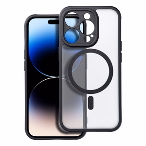 FULL MATTE MAG COVER dėklas telefonui, suderinamas su MagSafe, skirtas SAMSUNG S25 EDGE juodas