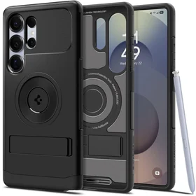 Spigen Slim Armor Mag MagSafe Dėklas telefonui Samsung Galaxy S25 Ultra - juodas
