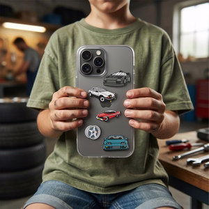 3D lipdukas Greiti automobiliai 5pcs rinkinys