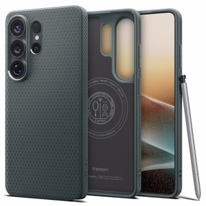 SPIGEN dėklas LIQUID AIR MAG, suderinamas su MagSafe, skirtas SAMSUNG S26 Ultra abyss green