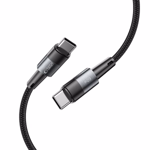 Tech-Protect UltraBoost USB-C / USB-C PD kabelis 60W 3A 0.25m - pilkas