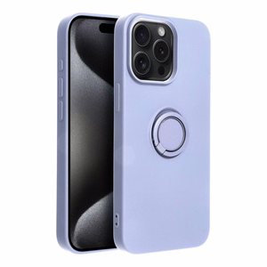 SILIKONINIS ŽIEDAS dėklas telefonui IPHONE 15 Pro Max violetinis