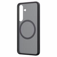 Spigen Capella GP-FPS931PGBJW silikoninis dėklas su MagFit magnetiniu žiedu telefonui Samsung Galaxy S25 - juodas