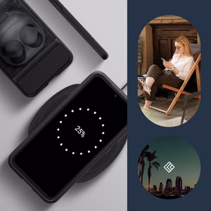 Caseology Parallax dėklas telefonui Samsung Galaxy S23 FE - matinė juoda