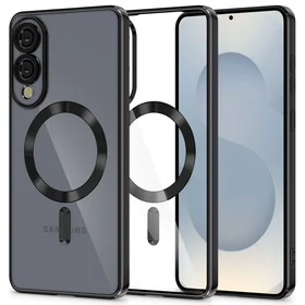 Tech-Protect MagFlex MagSafe dėklas Samsung Galaxy S25 Edge – skaidrus juodas