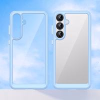 Kosminės erdvės dėklas su geliniu rėmeliu Samsung Galaxy S25+ - mėlynas