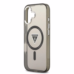 GUESS dėklas telefonui IPHONE 17, suderinamas su MagSafe GUHMP17SHGTMLCGK (IML gradientas su trikampiu logotipu) juodas