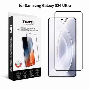 TOTI PREMIUM grūdintas stiklas 2.5D ekrano apsauga visam paviršiui, skirta Samsung Galaxy S26 Ultra