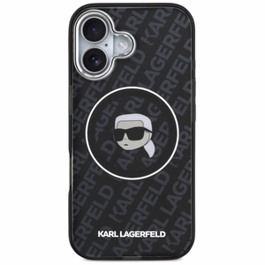 Karl Lagerfeld IML Karl Head Logo MagSafe Case for iPhone 17 - Black