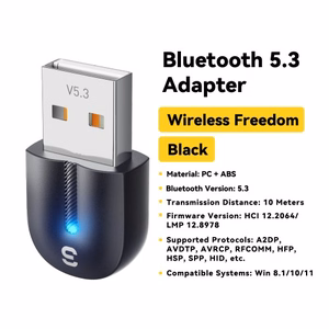 Adapteris Essager Bei juodas (USB / Bluetooth 5.3)