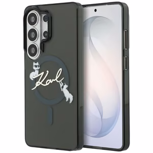 Karl Lagerfeld IML KC Script MagSafe Case for Samsung Galaxy S26 Ultra - Black