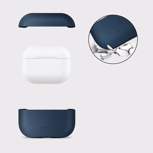 Tech-Protect NaturalFit dėklas AirPods Pro 3 tamsiai mėlynas