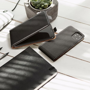 SLIM FLEXI FRESH atverčiamas dėklas telefonui SAMSUNG S10e juodas