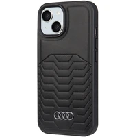 Audi Sintetinės odos dėklas telefonui su Magnetine iPhone 15 Plus/14 Plus - juodas