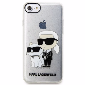 Karl Lagerfeld KLHCI8HNKCTGT iPhone 7/8/ SE 2020 / SE 2022 прозрачный hardcase Gliter Karl&Choupette
