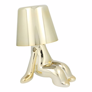 Stalo lempa prie lovos GOLD MAN Art Deco sėdinti (versija 6) MLTL