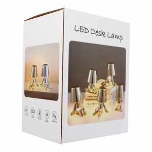 Stalo lempa prie lovos GOLD MAN Art Deco sėdinti (versija 7) MLTL