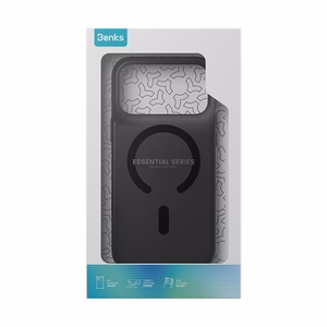 Juodas „Benks Magnetic Lucid Armor Pro“ kevlaro dėklas su metaliniu rėmeliu (C.K.PC.AP.BK.0073), skirtas iPhone 18 Pro Max / iPhone 17 Pro Max su „Camera Control“ mygtuku