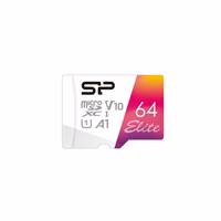 Silicon Power Elite Colorful 64 GB MicroSDHC UHS-I Klasės 10 (SP064GBSTXBV1V20SP)